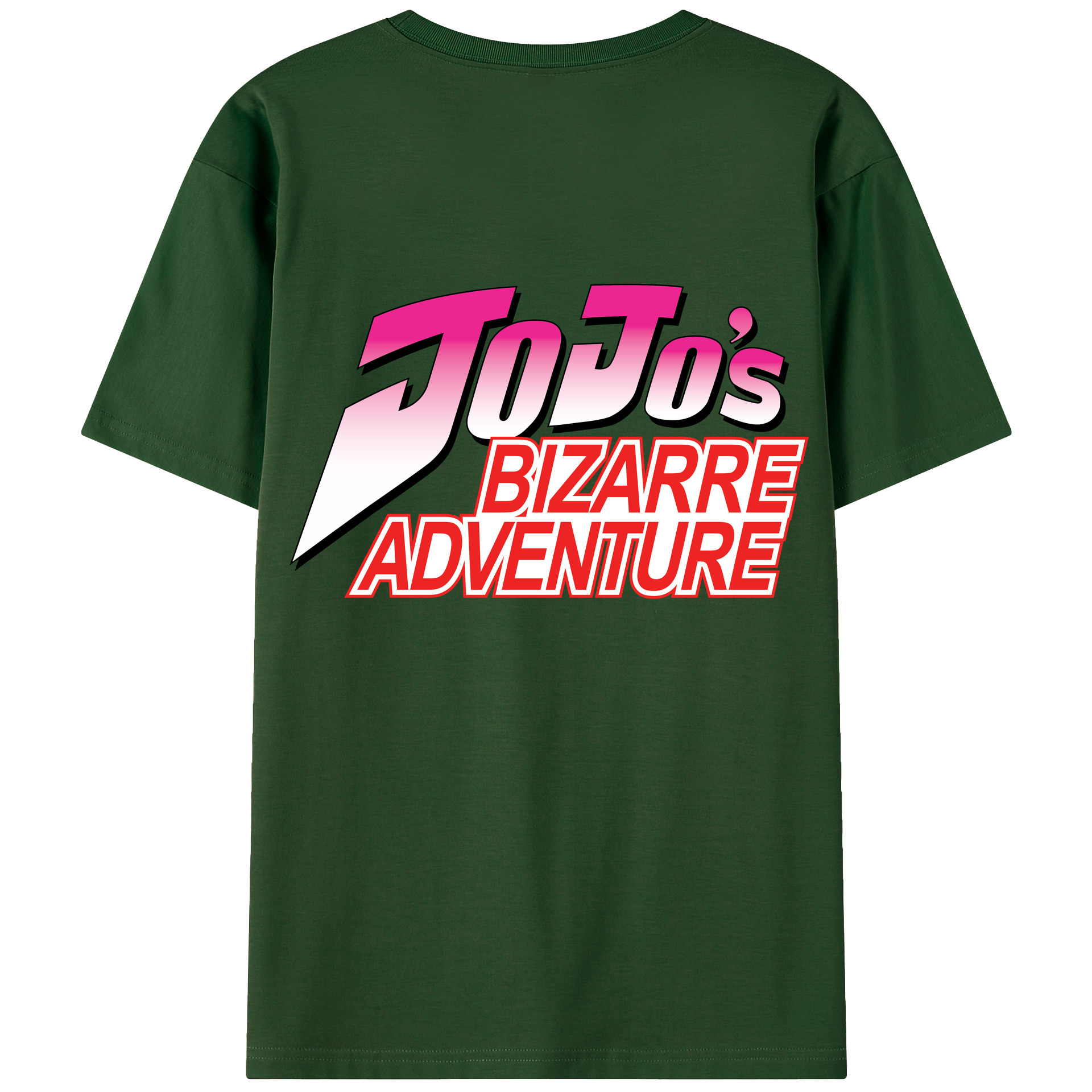 （画像用） ジョジョの奇妙な冒険 JoJo's Bizarre Adventure 綿100％半袖Tシャツ（背面プリント）